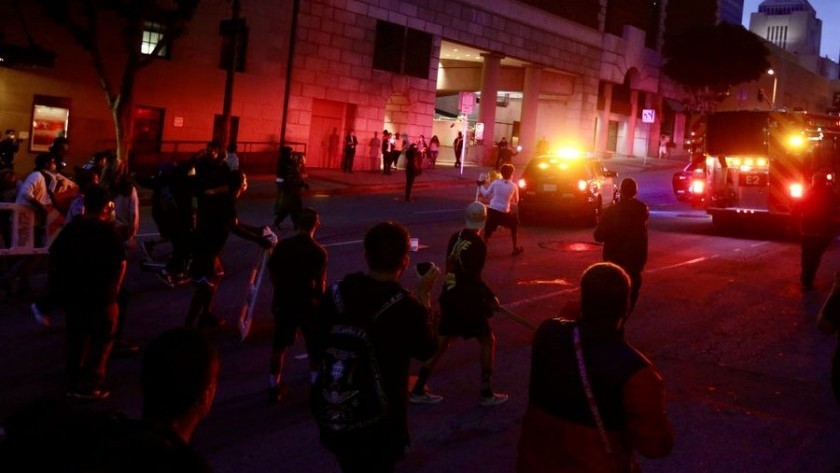 Toque de queda en Los Ángeles, tras la detención este martes de 197 personas