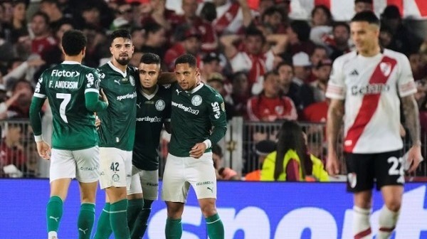 River perdió con Palmeiras en la ida de los cuartos de final de la Copa Libertadores